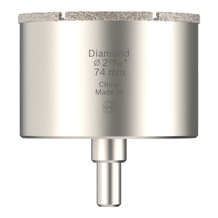 Bosch Tiles Lochsäge mit Aufsteckhalter, 74 x 40 mm