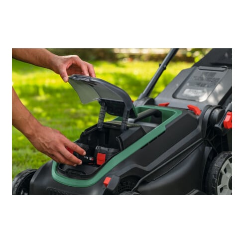 Bosch Tondeuse à gazon sans fil ROTAK18V2-43, 2x batterie PBA 18V 4.0Ah