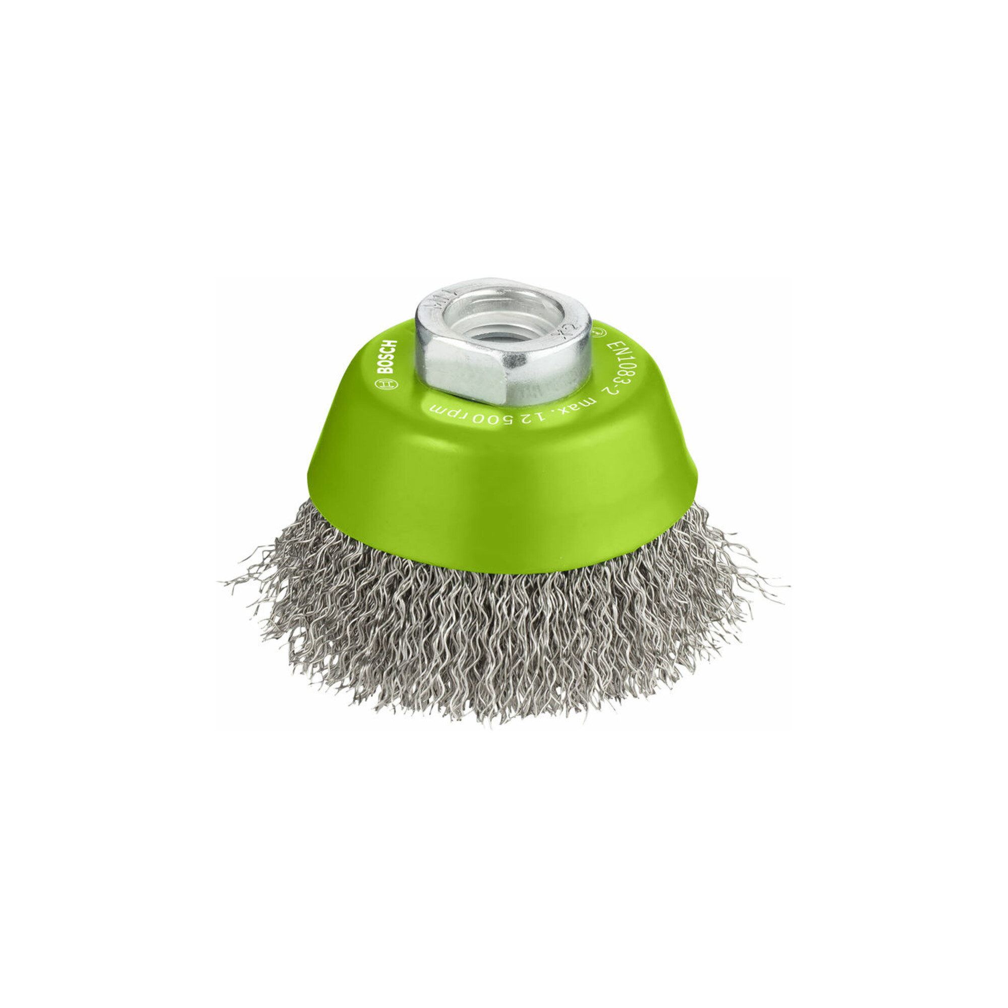 BOSCH Topfbürste Edelstahl gewellter Draht 65 mm 0,3 mm 12500 U/ min M 14