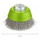 Bosch Topfbürste Edelstahl gewellter Draht 65 mm 0,3 mm 12500 U/ min M 14