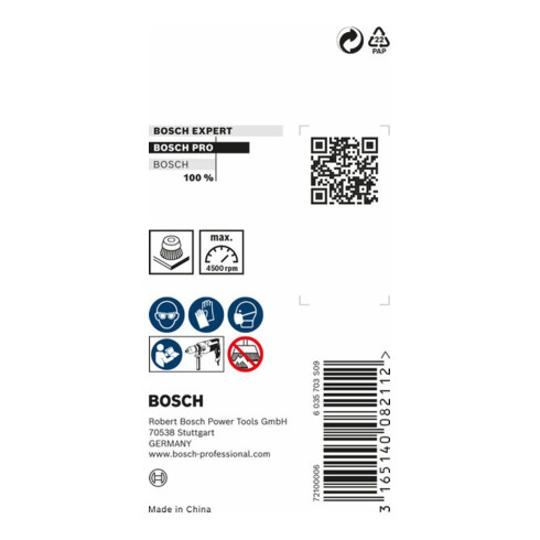 Bosch Topfbürste Nylonborste mit Korund