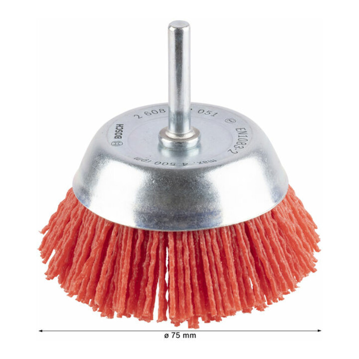 Bosch Topfbürste Nylonborste mit Korund 75 mm 1 mm