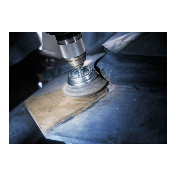 Bosch Topfbürste Stahl gewellter Draht 50 mm 0,2 mm 4500 U/ min