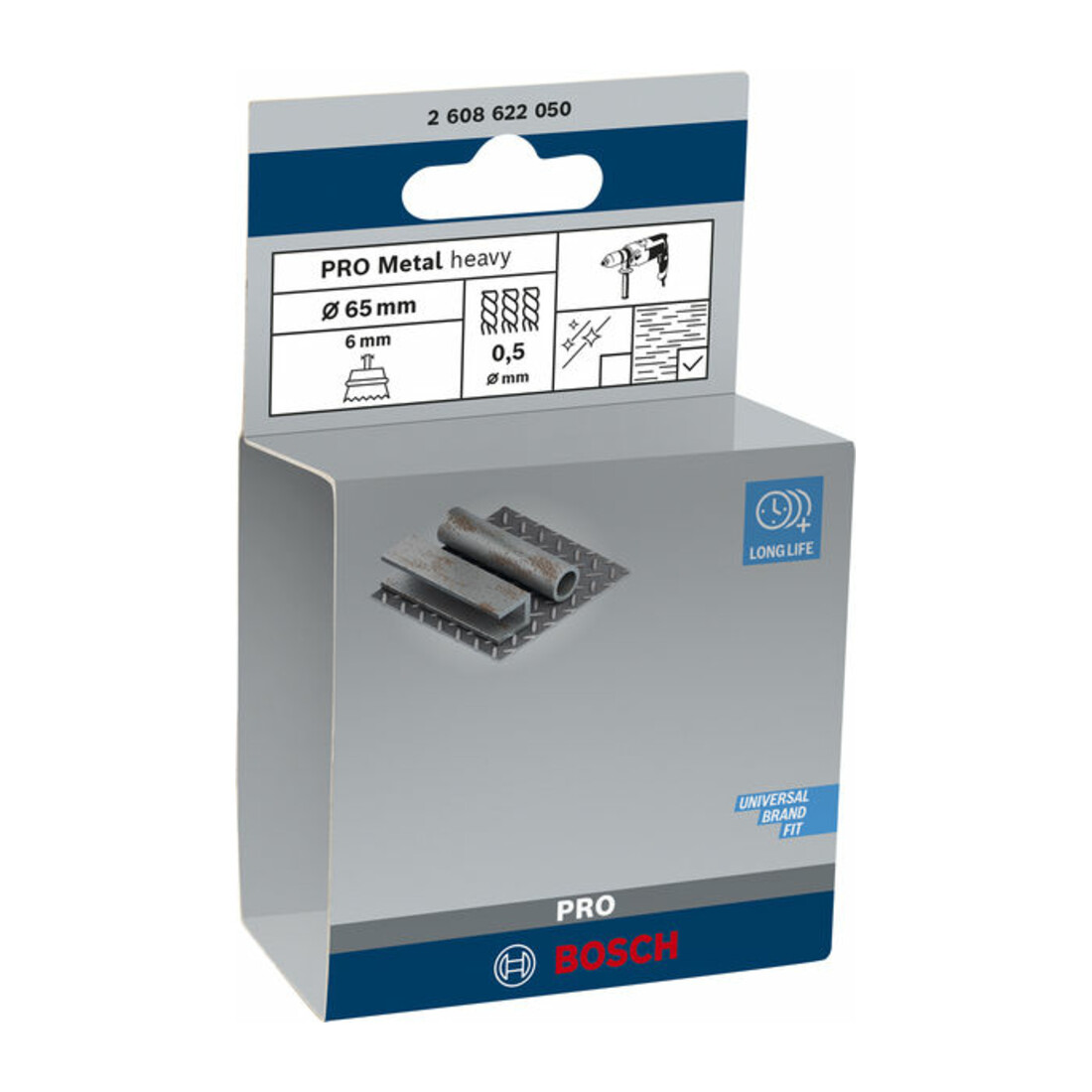 Bosch Topfbürste Stahl gezopfter Draht 65 mm 0,5 mm 4500 U/ min