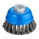 Bosch Topfbürste Stahl gezopfter Draht 75 mm 0,5 mm 12500 U/ min M 14
