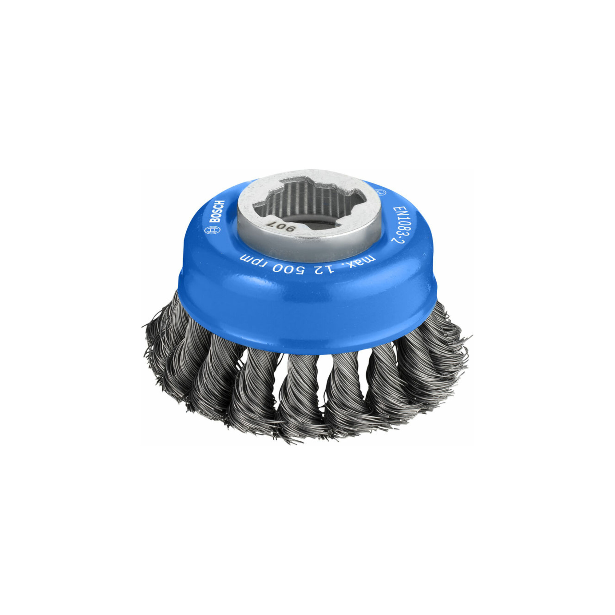 BOSCH Topfbürste X-LOCK Heavy for Metal 75 mm 0,35 mm gezopfter Stahldraht