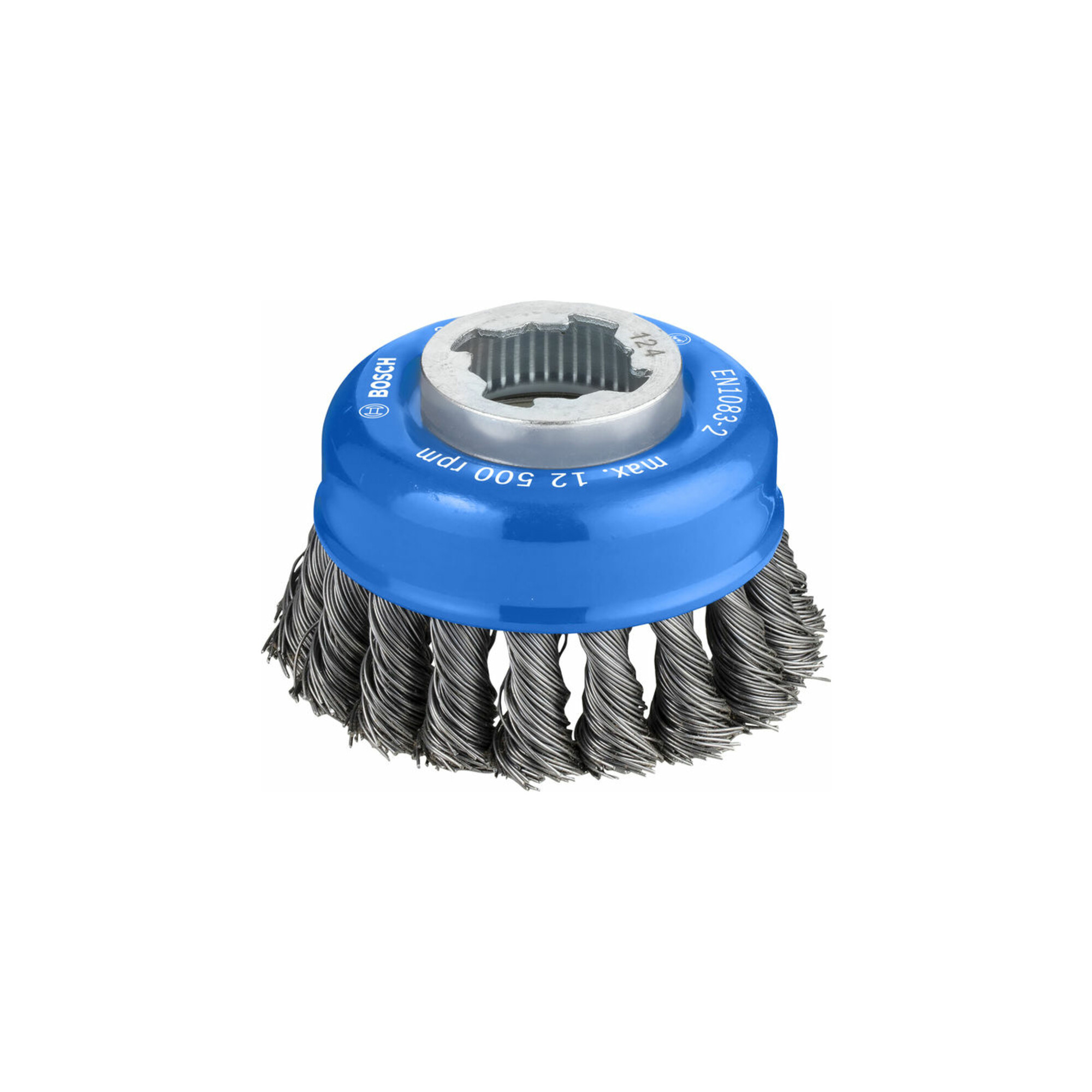 Bosch Topfbürste X-LOCK Heavy for Metal 75 mm 0,5 mm gezopfter Stahldraht