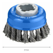 Bosch Topfbürste X-LOCK Heavy for Metal gezopfter Stahldraht-4