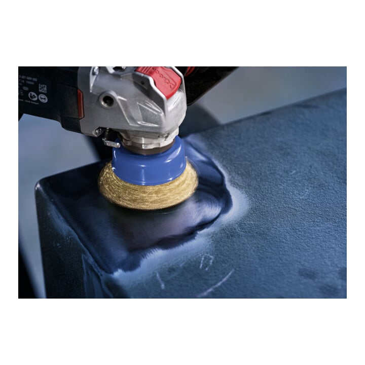 Bosch Topfbürste X-LOCK Heavy for Metal 75 mm 0,5 mm gezopfter Stahldraht