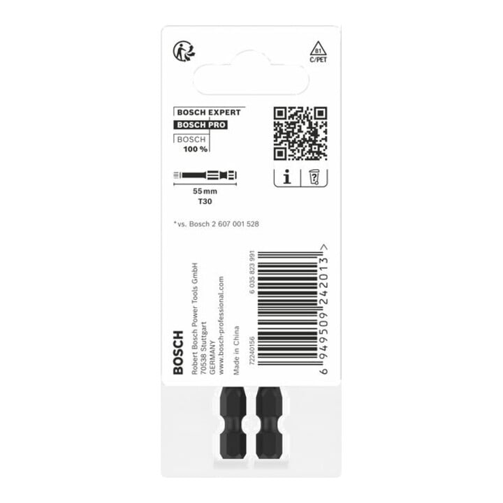 Bosch Torx Bit T30 55mm 2-tlg. Impact Pro