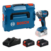 Bosch Tournevis à chocs sans fil GDS 18V-350, 2 x batterie GBA 18V 4.0Ah en L-BOXX