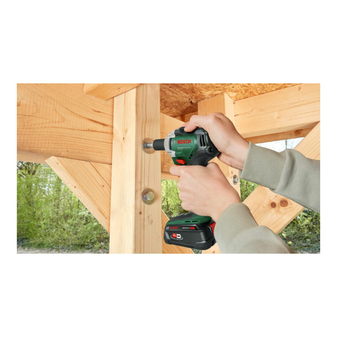 Bosch Tournevis à chocs sans fil UniversalImpactDrive 18V-350 + 3 x douilles