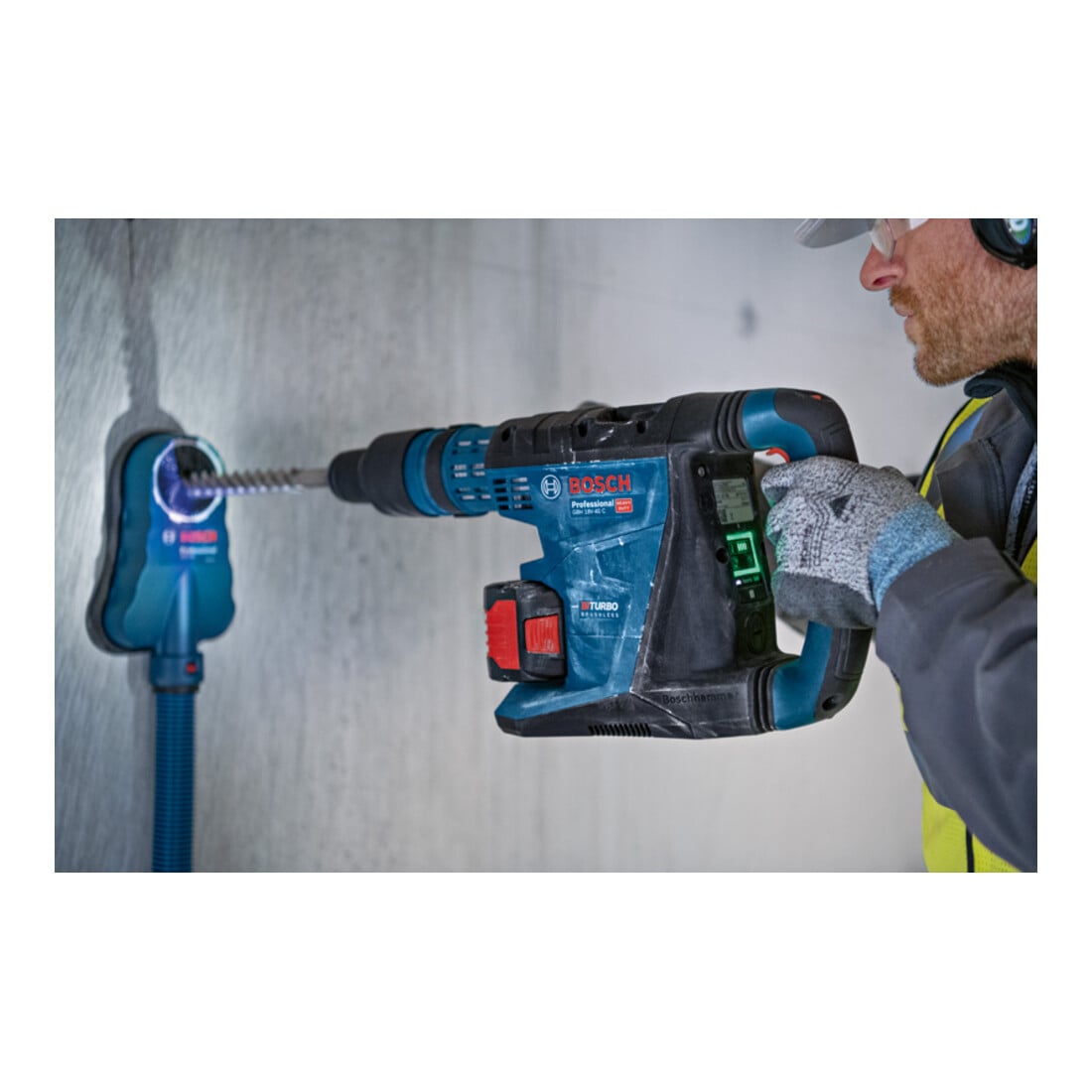 Bosch Trapano a percussione a batteria BITURBO con SDS max GBH 18V-40 C, con XL-BOXX
