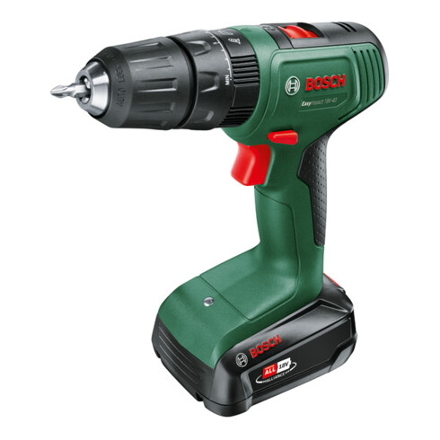 Bosch Trapano a percussione a batteria EasyImpact 18V-40, 1 batteria PBA 18V 1,5Ah W-A