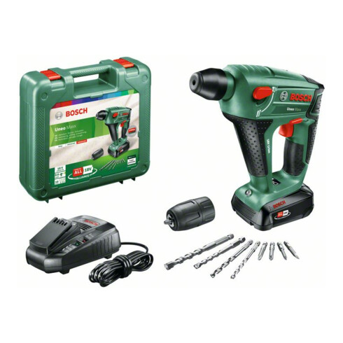 Bosch Trapano a percussione a batteria Uneo Maxx, 1 batteria PBA 18V 2,5Ah