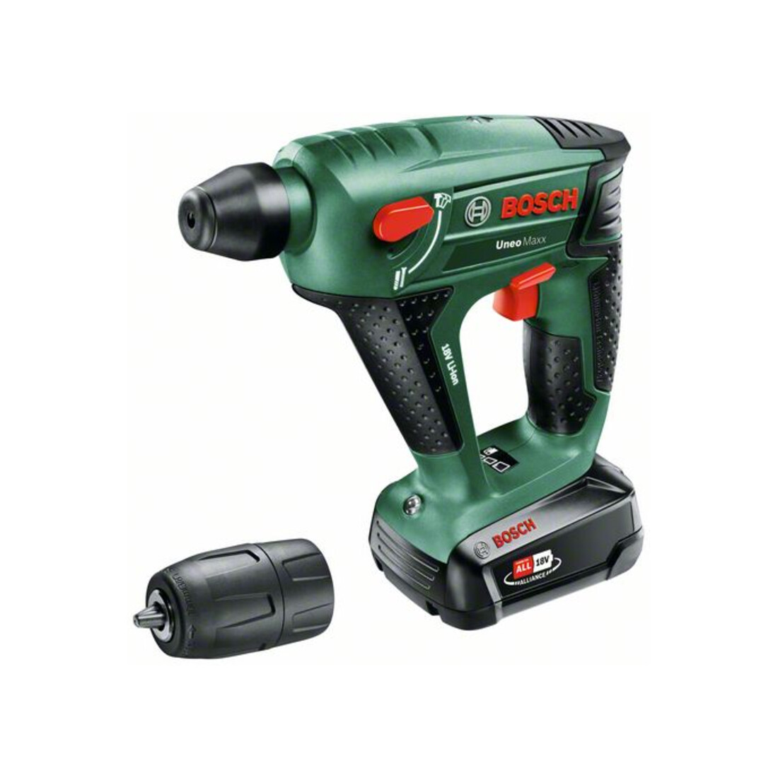 Bosch Trapano a percussione a batteria Uneo Maxx, 1 batteria PBA 18V 2,5Ah
