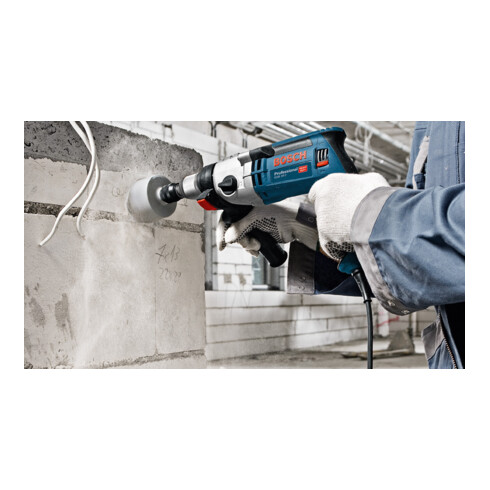 Bosch Trapano a percussione GSB 24-2 con set di punte per legno da 7pz. set di seghe a tazza