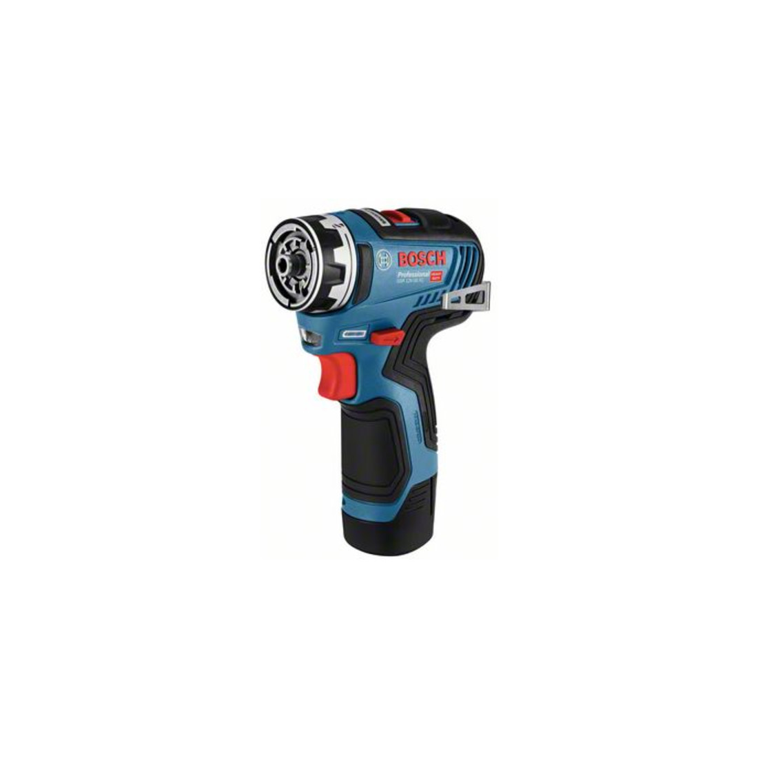 Bosch Trapano avvitatore a batteria GSR 12 V-35 FC, 2 batterie agli ioni di litio 3,0Ah, 4 attacchi L-BOXX