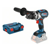 Bosch Trapano avvitatore a percussione a batteria GSB 18V-110 C, versione Solo con impugnatura supplementare, L-BOXX