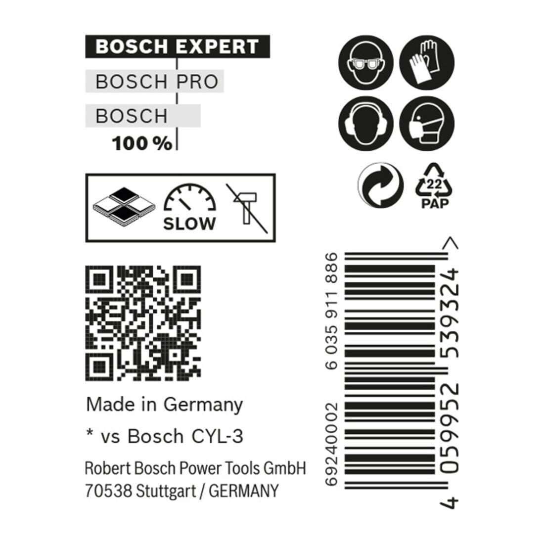 Bosch Trapano Expert MultiConstruction CYL-9, 5,5x50x85mm