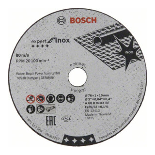 Bosch Power Tools Trennscheibe 76x1x10mm 2608601520