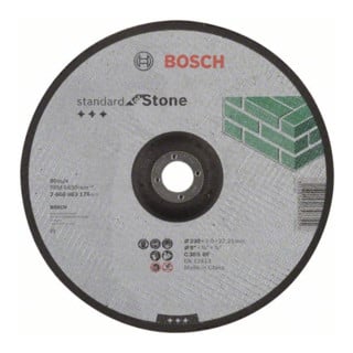 Bosch Trennscheibe gekröpft Standard for Stone C 30 S BF, 230 mm, 22,23 mm, 3,0 mm