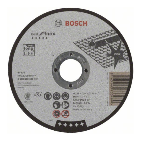 Bosch Trennscheiben Best for Inox, gerade