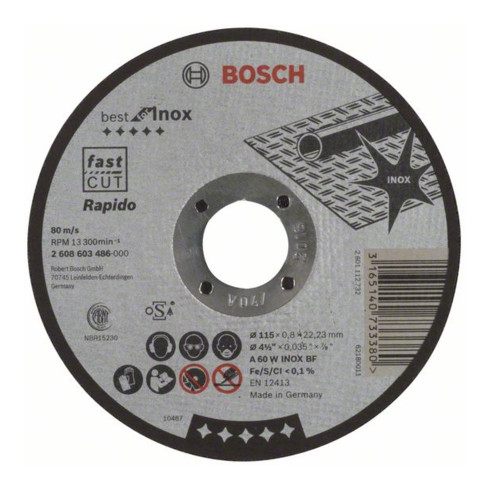 Bosch Trennscheiben Best for Inox, gerade