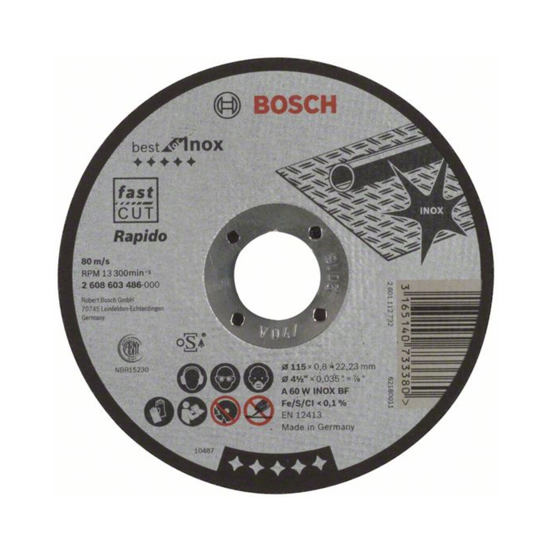 Bosch Trennscheiben Best for Inox, gerade
