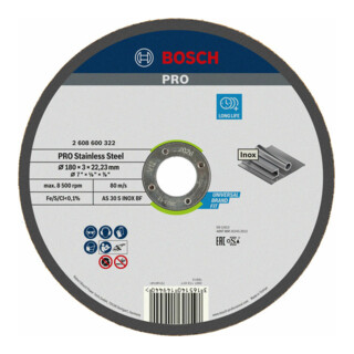 Bosch Trennscheiben Expert for Inox, gerade