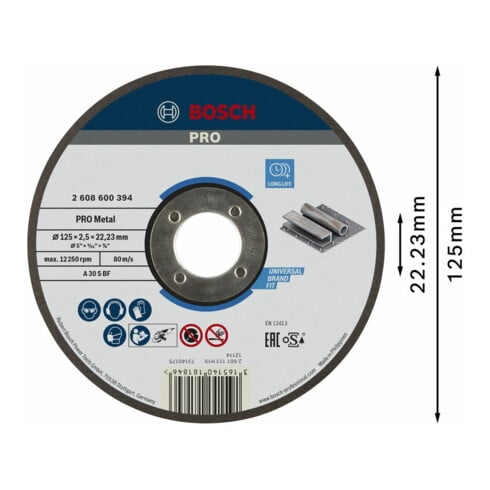 Bosch Trennscheibe gerade Expert for Metal A 30 S BF 125 mm 2,5 mm