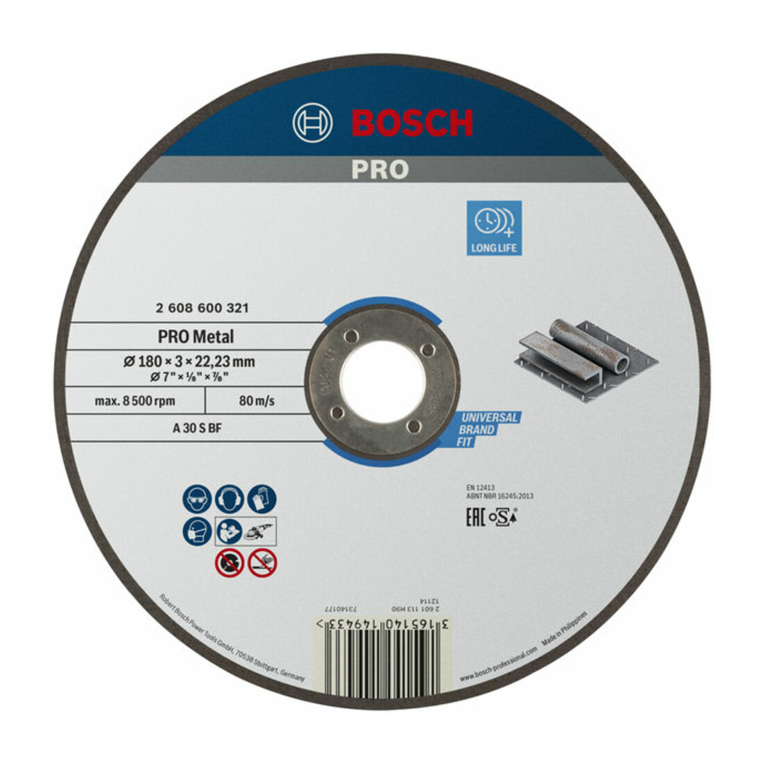 Bosch Trennscheibe gerade Expert for Metal A 30 S BF 180 mm 3,0 mm