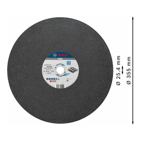 Bosch Trennscheibe gerade Expert for Metal A 30 T BF 355 mm 2,8 mm