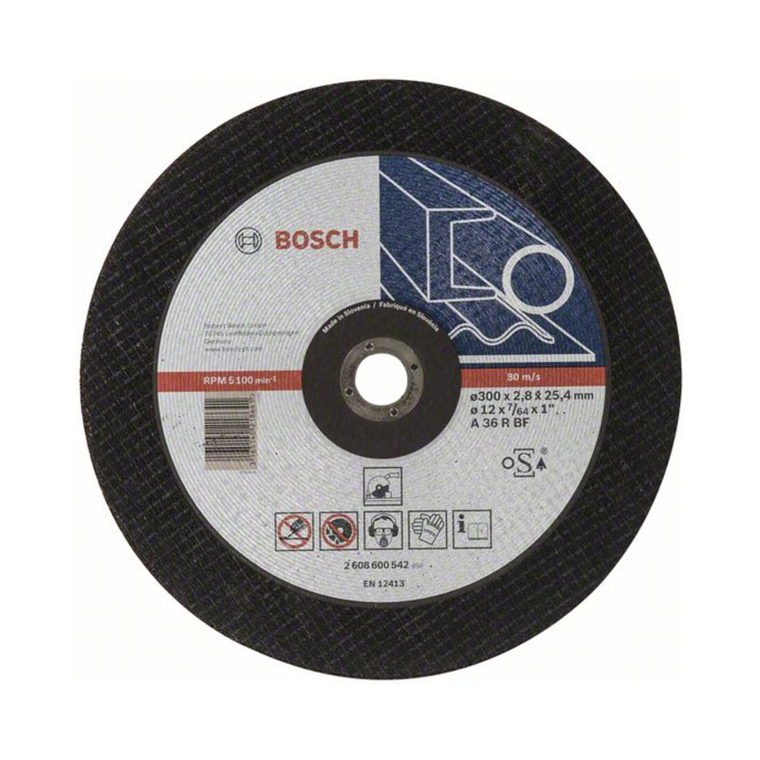 Bosch Trennscheibe gerade Expert for Metal A 36 R BF 300 mm 25,40 mm 2,8 mm