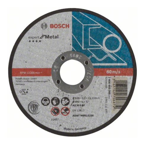Bosch Trennscheibe gerade Expert for Metal AS 30 S BF 115 mm 3,0 mm
