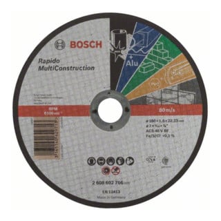 Bosch Trennscheibe gerade Rapido Multi Construction ACS 46 V BF 180 mm 1,6 mm