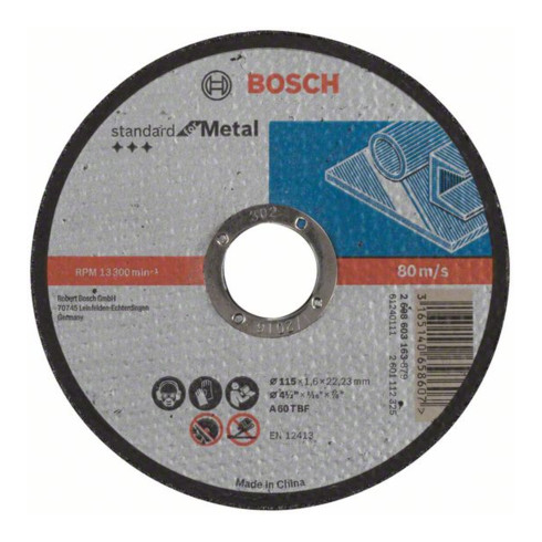 Bosch Trennscheiben Standard for Metal, gerade