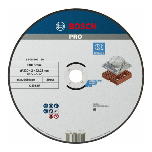 Bosch Trennscheibe gerade Standard for Stone C 30 S BF 230 mm 3,0 mm