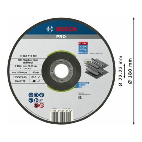 Bosch Trennscheibe Standard for Inox