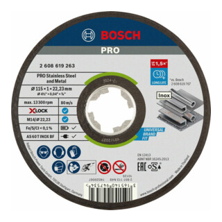 Bosch X-LOCK Trennscheibe Expert for Inox+Metal AS 60 T