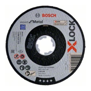 Bosch Trennscheibe X-LOCK gerade Expert for Metal A 30 S BF 125 x 22,23 x 2,5 mm