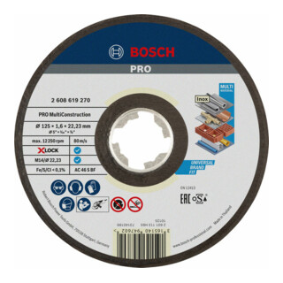 Bosch X-LOCK Trennscheibe Multi Material ACS 60 V BF