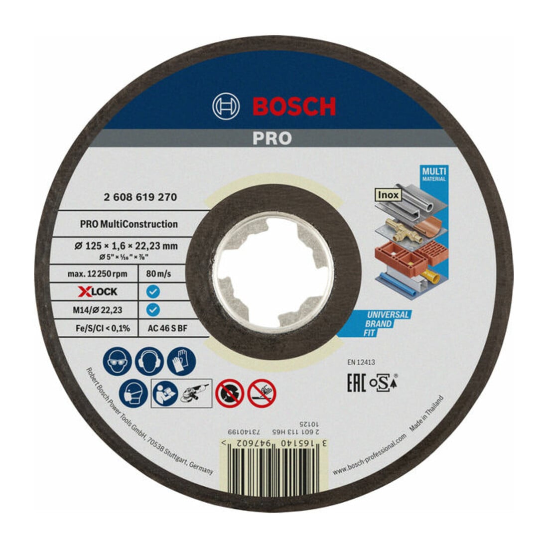 Bosch X-LOCK Trennscheibe Multi Material ACS 60 V BF