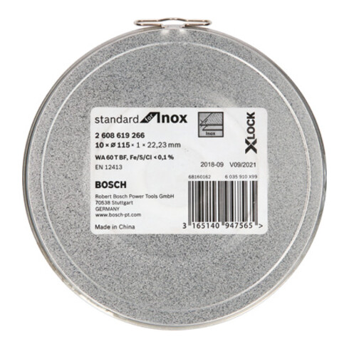 Bosch Trennscheibe X-LOCK gerade Standard for Inox WA 60 T BF 115 x 1 mm