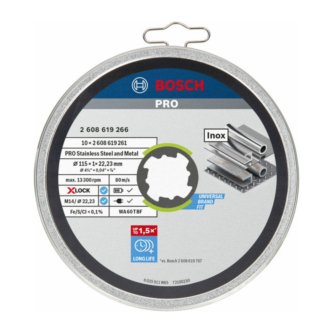 Bosch X-LOCK Trennscheibe Standard for Inox WA 60 T BF