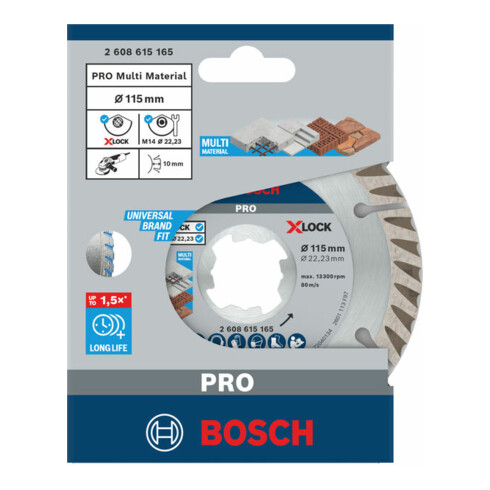 Bosch Trennscheibe X-LOCK Standard for Universal 115 x 22,23 x 2 x 10 mm