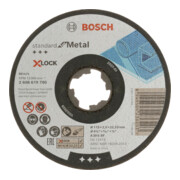 Bosch Trennscheiben gerader Ausführung, Standard for Metal X-Lock, Durchmesser 115 mm