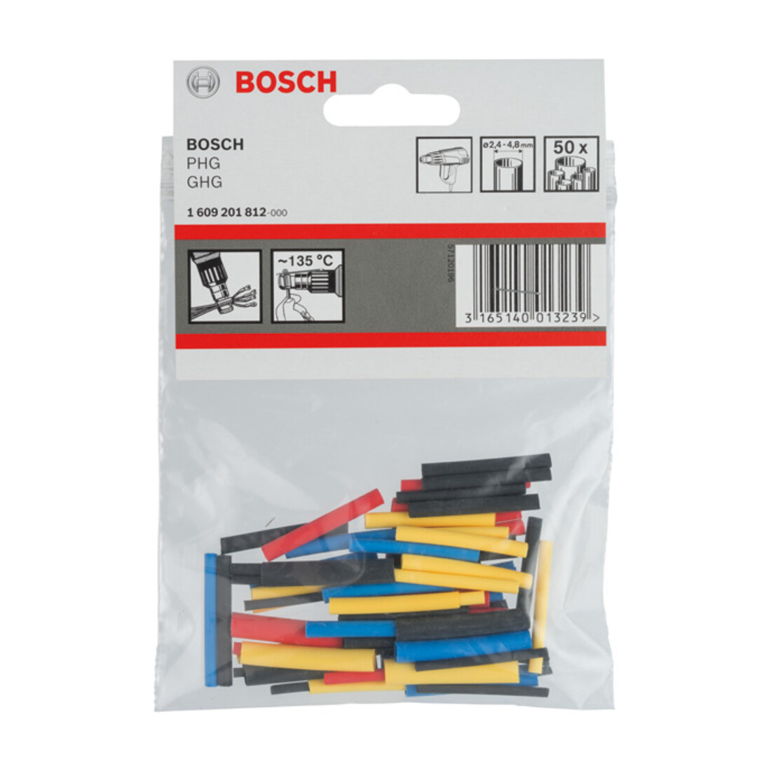 Bosch Tubi termorestringenti per soffiatori aria calda 1,6 - 4,8mm