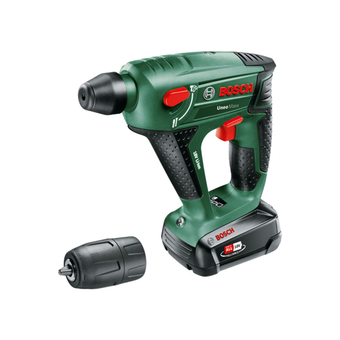Bosch Uneo Maxx accuklopboormachine, met 1 x PBA 18V 2,5 Ah accupack