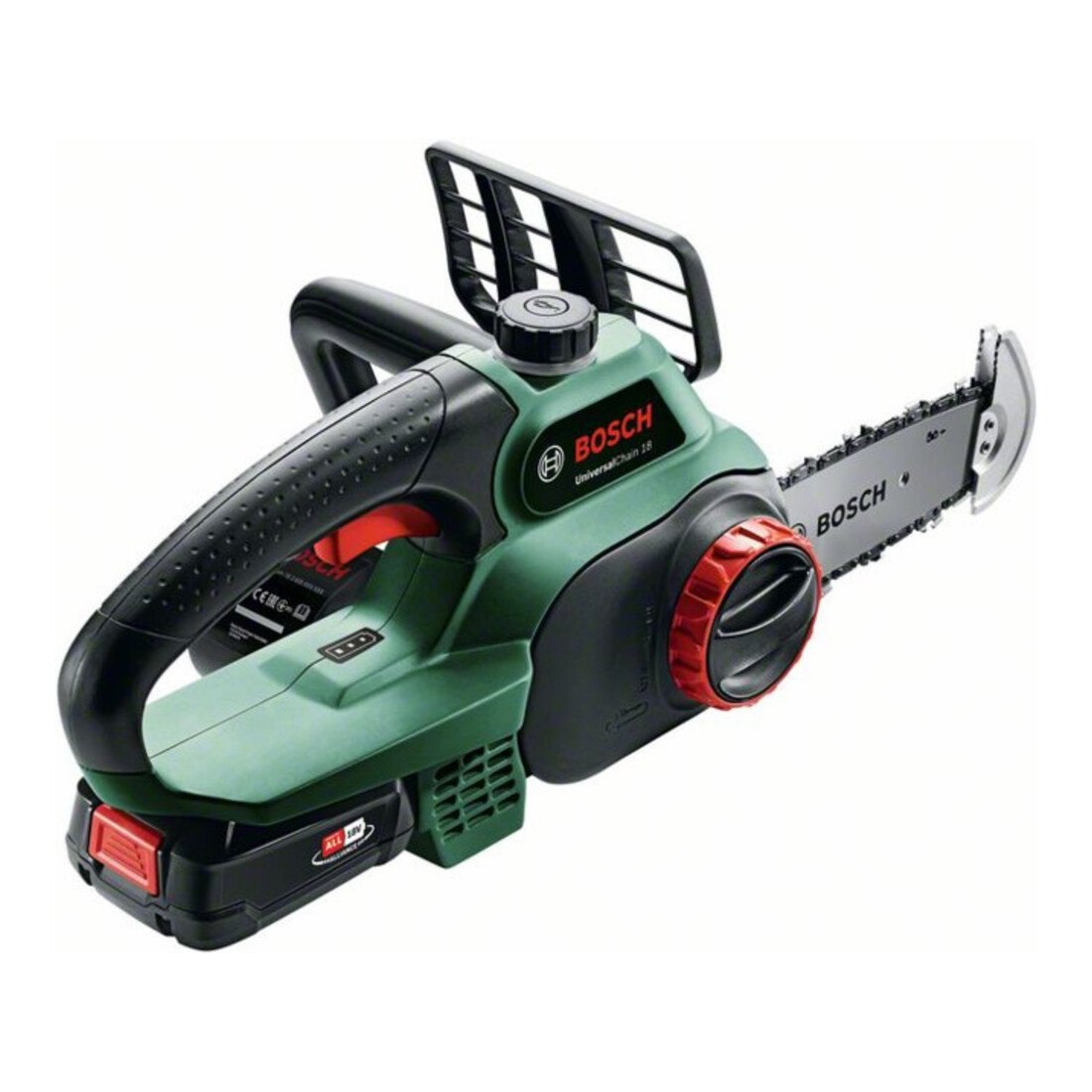 Bosch UniversalChain 18 snoerloze kettingzaag, met 1 x PBA 18 V 2,5 Ah accu